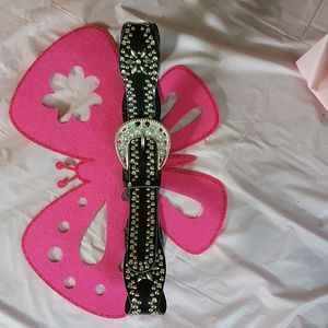 Rhinestone ' studded belt